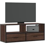 vidaXL TV ormarić boja hrasta 100x31x39,5 cm konstruirano drvo i metal Cijene