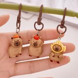  Set od 4 mini privjeska s motivom kapibare - 3 cm | Shoptok.si