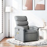 vidaXL masažni fotelj svetlo sivo blago | Shoptok.si