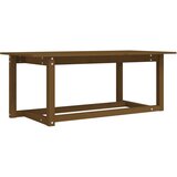 Maison Chic Klubska mizica - kavna mizica - Nizka mizica medeno rjava 110x55x45 trdna borovina, (21754251) Cene