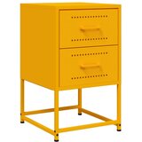 Noćni ormarići 2 kom boja senfa 36 x 39 x 60,5 cm čelični | Eponuda.com