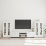  Set TV komoda FLORIN 3 kom. Bijelo Konstruirano drvo | shoptok.hr