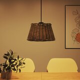  Sjenilo za stropnu svjetiljku smeđe Ø50x30 cm od pruća | shoptok.hr