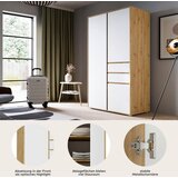 Livetastic OMARA S KLASIČNIMI VRATI, bela, hrast artisan | Shoptok.si