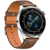 Huawei Watch 3 pametna ura, Stainless Steel, z rjavim usnjenim paščkom (46mm) | Shoptok.si