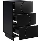  Noćni ormar Crna 33 5 x 34 5 x 60 cm Konstruirano drvo - Crna 1 | shoptok.hr