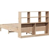 vidaXL Knjižna postelja brez vzmetnice 135x190 cm trdna borovina | Shoptok.si