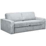 Makamii Svetlo siva raztegljiva sedežna garnitura iz rebrastega žameta 195 cm Nona – | Shoptok.si