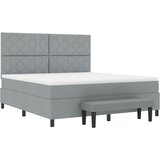  Krevet s opruga kutije Svijetlo siva 180 x 200 cm tkanina | shoptok.hr