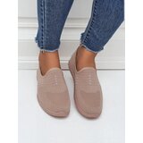 Resti Aelia women's pink fabric shoes, comfortable flat heel moccasins | shoptok.hr