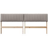  Tapecirani uzglavlje Sivo-smeđa 180 cm Čvrsto borovo drvo | shoptok.hr