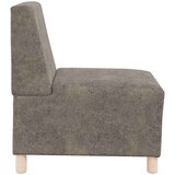 vidaXL Modularna sofa bez naslona za ruke tamno siva 55 cm umjetna koža | shoptok.hr