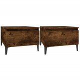  Bočni stolići 2 kom boja hrasta 50x46x35 cm konstruiranog drva | shoptok.hr