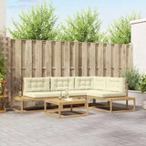  Set vanjskih sofa s jastukom Bijela 79 x 79 x 37 cm Poliester | shoptok.hr