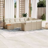  11-dijelni set vrtnih sofa od poliratana s jastucima bež | shoptok.hr