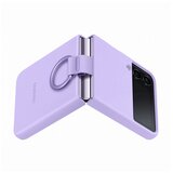 Samsung galaxy z FLIP4 silicon with ring purple Cene