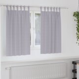 vidaXL Zavjese sa zavjesama 2 pcs Metalna siva Poliester | shoptok.hr