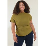 Trendyol ženska bluza Tbbss25Af00016, zelena Cene