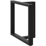  Noge za blagovaonski stol T-oblika 2 kom Crne 70x35x(72-73) cm Čelik | shoptok.hr