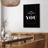  Slika - Key to Success (1-part) - Black and White English Inscriptions 20x30 Standard | shoptok.hr