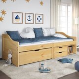 vidaXL Dnevna postelja z 3 predaloma IRUN 90x200cm trdna borovina Cene