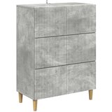  Predalna omara Betonsko siva 66 x 34,5 x 90 cm Inženirski les, (5000232366) | Shoptok.si