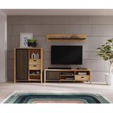 Premium Living Tv-element Jytana, Barva Hrasta, Črna | Shoptok.si