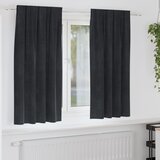 vidaXL Zatemnitvene zavese Črna Poliester 140 x 175 cm | Shoptok.si