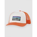 Patagonia P-6 Logo Trucker Kapa s šiltom white w / redtail rust | Shoptok.si
