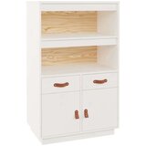  Visoka komoda bijela 67 x 40 x 108 5 cm od masivne borovine | shoptok.hr