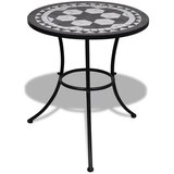  3-dijelni bistro set s keramičkim pločicama crno-bijeli | Eponuda.com