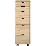  Mobilni ormar Smeđa 34 x 39 x 93,5 cm Čvrsto borovo drvo | Eponuda.ba
