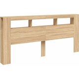  LED uzglavlje boja hrasta sonome 220x18,5x103,5 cm | shoptok.hr