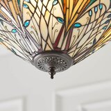 Endon 70750 - Luster na lancu Tiffany HECTOR 3xE27/60W/230V, prečnik 40 cm | Eponuda.com