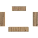 3 TV omarica 5 pcs Umetni hrast - - Rjava - 65.4 - 31 x 29,5 x 100 cm - 2025-vidaXL-Uvoz_2 | Shoptok.si