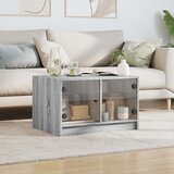  Stolić za kavu sa staklenim vratima boja hrasta 68x50x42 cm | shoptok.hr