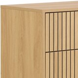 MID.YOU NOČNA OMARICA, furnirano hrast črna, barve hrasta | Shoptok.si
