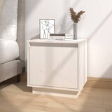 vidaXL noćni ormarić bijeli 40 x 30 x 40 cm od masivne borovine Cijene