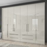 Jela ŠESTDELNA GARDEROBNA OMARA Z DEKORATIVNIM OKVIRJEM KALLA PIANO(P64A/PN) -Bež | Shoptok.si