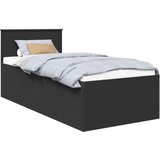  Okvir za krevet Crna 90 x 190 cm Konstruirano drvo - Crna 90 x 190 cm | shoptok.hr