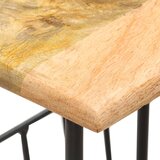  Stalak za časopise 40 x 30 x 50 cm masivno drvo manga i čelik | Eponuda.com