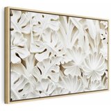  Slika - Ceramic Leaves (1 Part) Wide 90x60 U prirodnom drvenom okviru | shoptok.hr