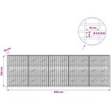  Gabion s žicom debljine 3,5 mm i mrežom 5x10 cm 500x10x150 cm | shoptok.hr