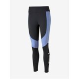 Puma Purple and Black Womens Sport Leggings Train Favorite Logo High - Women