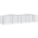 vidaXL Obokana gabionska visoka greda 200x50x50 cm pocinkano železo, (21072646) Cene