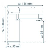 SCHÜTTE UMIVALNIŠKA ARMATURA 5,5/16/15,5 cm | Shoptok.si