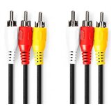 Nedis CVGP24300BK50 Kabl 3xRCA muški - 3xRCA muški 5m | Eponuda.com