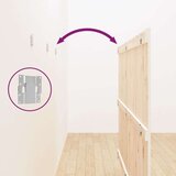 vidaXL Stensko posteljno vzglavje belo 185x3x110 cm trdna borovina | Shoptok.si