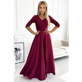 Numoco Elegant long maxi dress with lace neckline | Shoptok.si