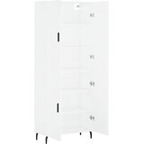  Visoka komoda bijela 69,5x34x180 cm konstruirano drvo | shoptok.hr